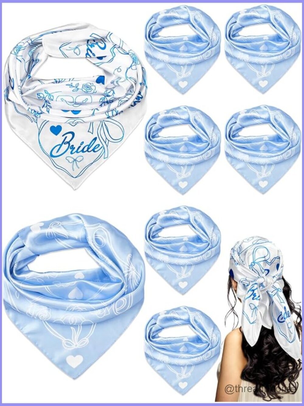 Bachelorette Bandana 8 Pack Bride Decorations